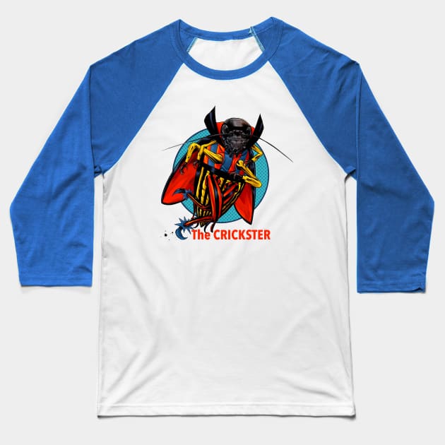 The Crickster Baseball T-Shirt by ThirteenthFloor